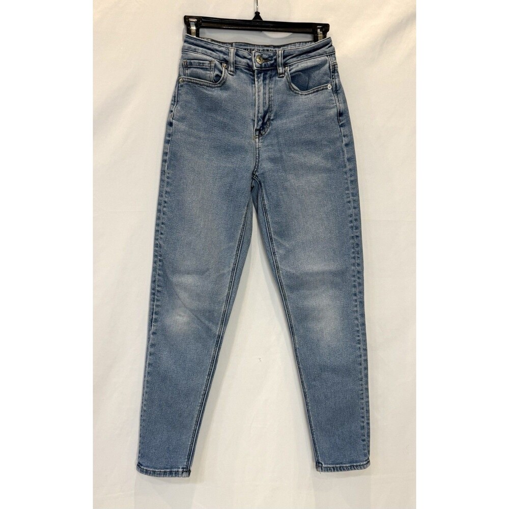 American Eagle Womens Jeans Size 00 Stretch Mom Jean Light Wash